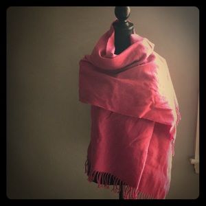 Pink cashmere scarf